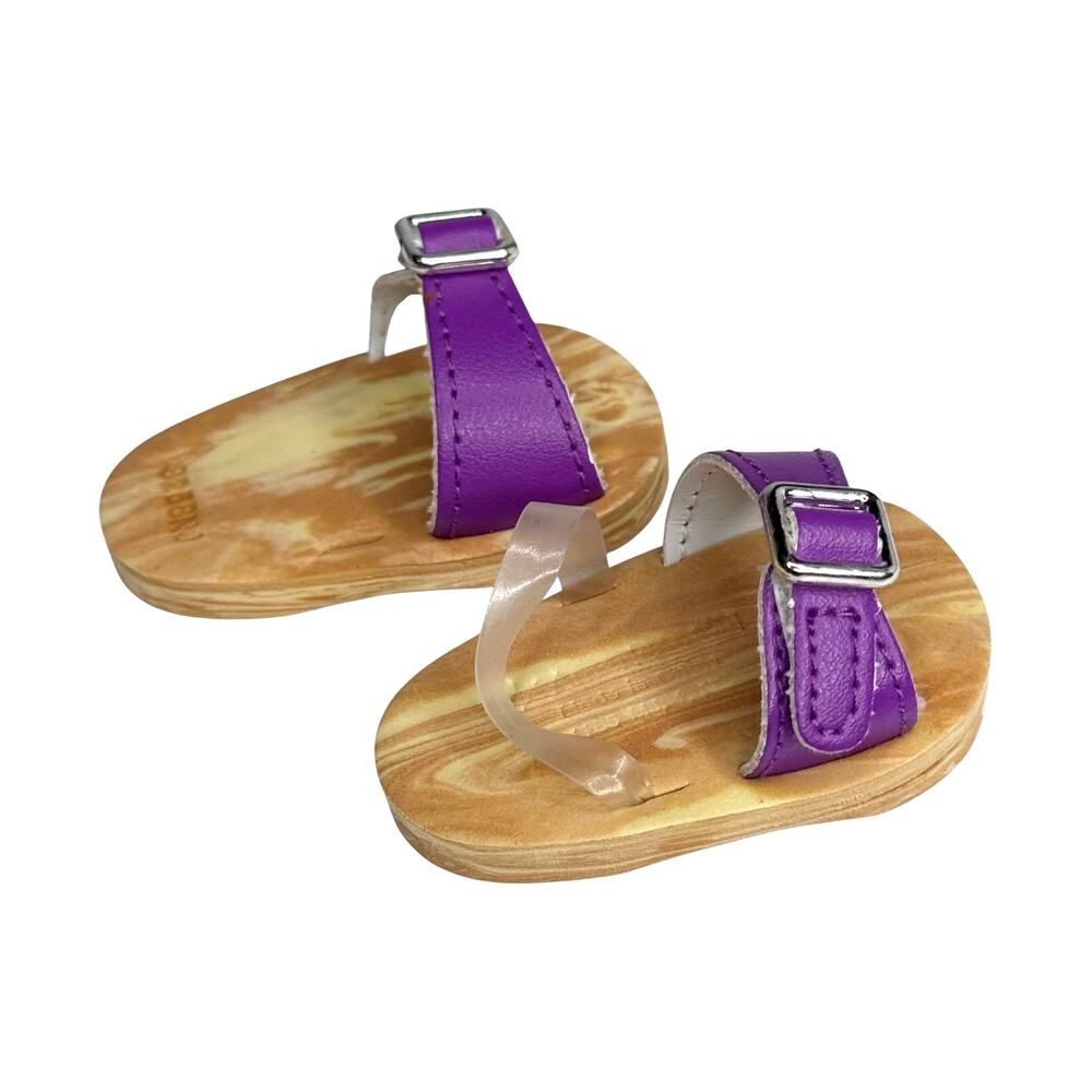 American Girl Doll Shoes Julie Meet Outfit Purple Sandals Accessory BeForever #2 - Picture 4 of 8